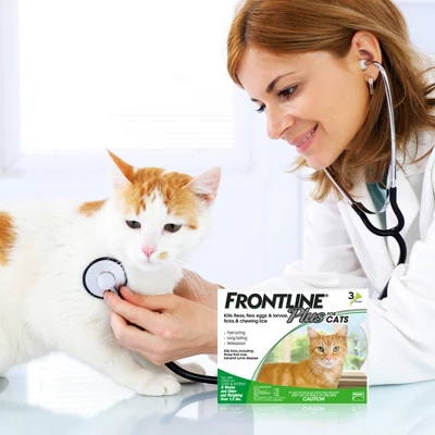 Frontline Plus Flea And Tick Treatment For Cats And Kittens - 8 Weeks And Older - 3 Doses 4 Frontline Plus Flea And Tick Treatment For Cats And Kittens - 8 Weeks And Older - 3 Doses - Image 4