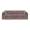 FurHaven Faux Fur & Velvet Cooling Gel Top Sofa Dog Bed