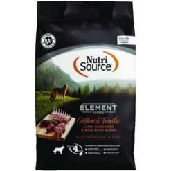 NutriSource Element Series Outback Trails Lamb, Kangaroo & Wild Board With Heirloom Grains Dog Food - 12LB