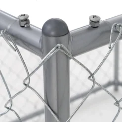 Lucky Dog Adjustable Heavy Duty Outdoor Galvanized Steel Chain Link Dog Kennel Enclosure With Latching Door, And Raised Legs -PawHut Store GUEST 9f3352ba 3e62 45ab b78d f51e9738a73d