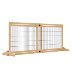 PawHut 72" W X 27.25" H Extra Wide Freestanding Pet Gate With Adjustable Length Dog, Cat, Barrier For House, Doorway, Hallway -PawHut Store GUEST 9ff52843 b17c 41d3 892e a8e430e2a007