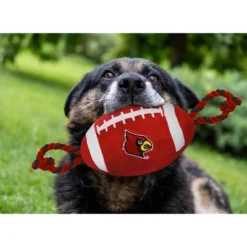 NCAA Louisville Cardinals Nylon Football Dog Toy