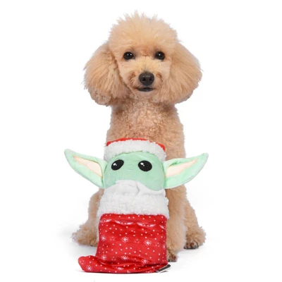 Star Wars: 10" Holiday Grogu Stocking Burrow Toy 3 Star Wars: 10" Holiday Grogu Stocking Burrow Toy - Image 3