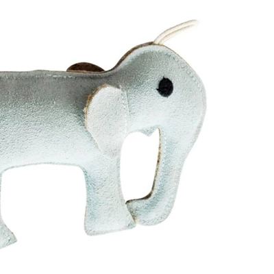 American Pet Supplies 13-Inch Eco-Friendly Elephant Natural Leather Dog Chew Toy 2 American Pet Supplies 13-Inch Eco-Friendly Elephant Natural Leather Dog Chew Toy - Image 2