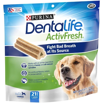Purina Dentalife ActivFresh Chicken Large Chewy Dog Treats 3 Purina Dentalife ActivFresh Chicken Large Chewy Dog Treats - Image 3