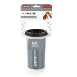 Dexas Mudbuster Dog Grooming Tool - Gray