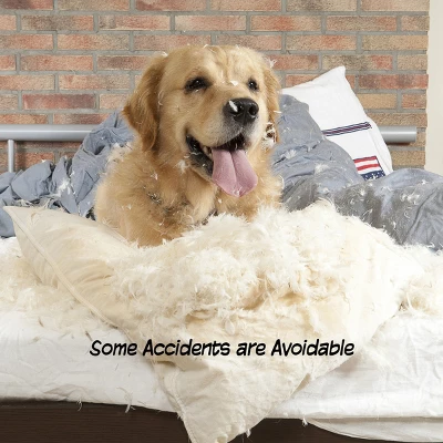 Indoor Pet Gate - 4-Panel Folding Dog Gate For Stairs Or Doorways - 73.5x32-Inch Tall Freestanding Pet Fence For Cats And Dogs By PETMAKER (Brown) 3 Indoor Pet Gate - 4-Panel Folding Dog Gate For Stairs Or Doorways - 73.5x32-Inch Tall Freestanding Pet Fence For Cats And Dogs By PETMAKER (Brown) - Image 3