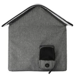 Pet Life Hush Puppy Electronic Heating And Cooling Smart Collapsible Dog And Cat House - Gray