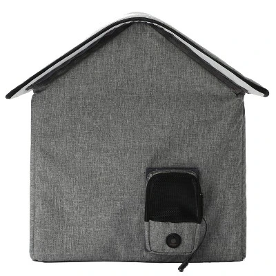 Pet Life Hush Puppy Electronic Heating And Cooling Smart Collapsible Dog And Cat House - Gray 1 Pet Life Hush Puppy Electronic Heating And Cooling Smart Collapsible Dog And Cat House - Gray