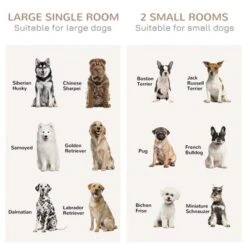 PawHut Dog Crate Furniture For Large Dogs, Double Dog Kennel For Small Dogs With Shelves, Sliding Doors 11 PawHut Dog Crate Furniture For Large Dogs, Double Dog Kennel For Small Dogs With Shelves, Sliding Doors -PawHut Store GUEST a6b54e7c f425 4f72 95b0 e549cc21ba9e