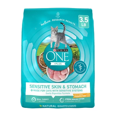 Purina ONE Sensitive Skin & Stomach Adult Premium Turkey Flavor Dry Cat Food 7 Purina ONE Sensitive Skin & Stomach Adult Premium Turkey Flavor Dry Cat Food - Image 7