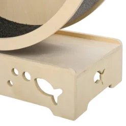 PawHut Round Hamster-Wheel Style Cat Tree With Carpet Runway, Wooden Sisal-Covered Cat Tower Condo With Unique Design 7 PawHut Round Hamster-Wheel Style Cat Tree With Carpet Runway, Wooden Sisal-Covered Cat Tower Condo With Unique Design -PawHut Store GUEST a85daaed 886b 4753 a1c9 e43b6f95dd1a
