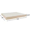 Orthopedic Dog Bed - 2-Layer Memory Foam Crate Mat With Machine Washable Cover - 44x35 Pet Bed For Large Dogs Up To 100lbs By PETMAKER (Tan)