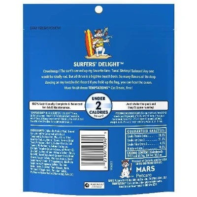 Temptations Mix Ups Surfers Delight Crunchy With Tuna And Salmon Flavor Cat Treats 2 Temptations Mix Ups Surfers Delight Crunchy With Tuna And Salmon Flavor Cat Treats - Image 2