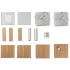 Cat Tree Play House Condo Cube Cave, Platform, Scratcher Post And Ball Toy -PawHut Store GUEST a9bc6042 4161 4d95 ae3a beaf54ab3f4a