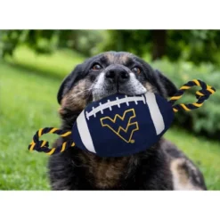 NCAA West Virginia Mountaineers Nylon Football Dog Toy