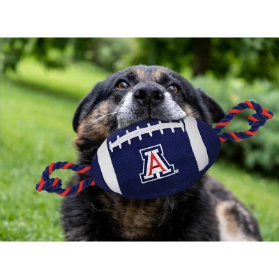 NCAA Arizona Wildcats Nylon Football Dog Toy 1 NCAA Arizona Wildcats Nylon Football Dog Toy