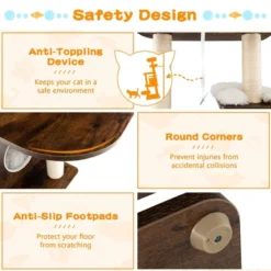 Costway Wooden Cat Tree 71'' 7-Layer Cat Tower With Sisal Scratching Posts Perch & Cushions Brown/Natural 17 Costway Wooden Cat Tree 71'' 7-Layer Cat Tower With Sisal Scratching Posts Perch & Cushions Brown/Natural -PawHut Store GUEST abb7fda9 fcb7 46bc 81d3 70a332f217de