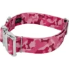 Country Brook Petz 1 1/2 Inch Premium Pink Bone Camo Dog Collar