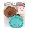 Luvable Friends Dog Squeaky Plush Dog Mini Toy Set, Desserts, One Size