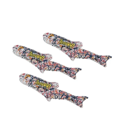 Yeowww! Pollock Fish Catnip Toy, 3 Pack 1 Yeowww! Pollock Fish Catnip Toy, 3 Pack