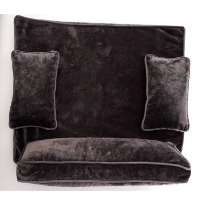 Precious Tails Modern Sofa Cat And Dog Bed - M - Charcoal 3 Precious Tails Modern Sofa Cat And Dog Bed - M - Charcoal - Image 3