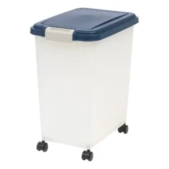 IRIS USA Airtight Pet Food Container With Casters, Navy 15 IRIS USA Airtight Pet Food Container With Casters, Navy -PawHut Store GUEST b1786bdd 73c8 403e 81ac ffbf6b21cb36