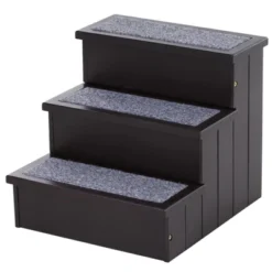 PawHut 3 Step Wooden Carpeted Non Slip Pet Stairs Ramp For Cats And Small Dogs 10 PawHut 3 Step Wooden Carpeted Non Slip Pet Stairs Ramp For Cats And Small Dogs -PawHut Store GUEST b1ac1b19 ed19 4eb5 b9fb 0158f9d5af09