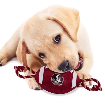 NCAA Florida State Seminoles Nylon Football Dog Toy 3 NCAA Florida State Seminoles Nylon Football Dog Toy - Image 3
