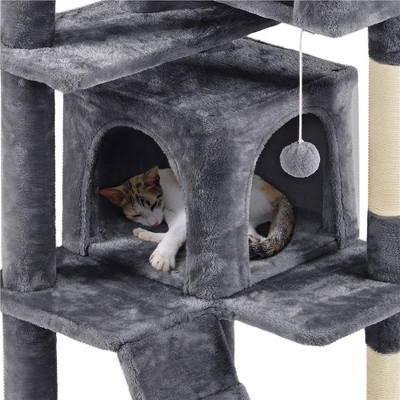 Yaheetech 70"H Cat Tree With 2 Condos For Kittens Small Cats 7 Yaheetech 70"H Cat Tree With 2 Condos For Kittens Small Cats - Image 7