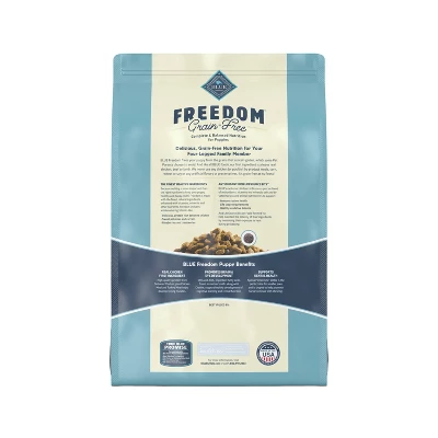 Blue Buffalo Freedom Grain Free With Chicken, Peas & Potatoes Puppy Dry Dog Food - 11lbs 1 Blue Buffalo Freedom Grain Free With Chicken, Peas & Potatoes Puppy Dry Dog Food - 11lbs