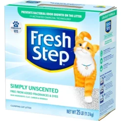 Fresh Step - Simply Unscented Litter - Clumping Cat Litter - 25lbs -PawHut Store GUEST b78e6374 0609 4b22 b5e4 44b082b8474e