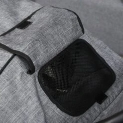 PawHut Pet Stroller Foldable Dog Cat Travel Carriage With Adjustable Handlebar PVC Wheel Brake Storage Bag Mesh Window Safety Leash Aluminum Gray -PawHut Store GUEST b7a9c474 c852 4fb8 bd12 7cd77c6ded72