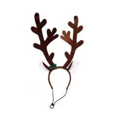 Midlee Brown Reindeer Dog Antlers Headband Pet Christmas Costume