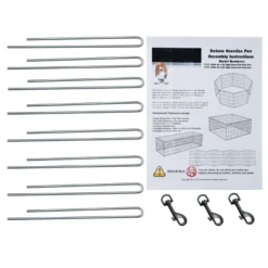 Pet Adobe 8-Panel Folding Metal Pet Playpen – Black -PawHut Store GUEST ba10e440 5d6b 48f9 a786 2453ac4c506b