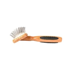 Bass Pet Brushes The Rake Style & Detangle Pet Brush With 100% Premium Alloy Pin Pure Bamboo Handle Slicker Style Dark Bamboo -PawHut Store GUEST baf55242 1f53 4cdb a4a8 412e3a272bb3