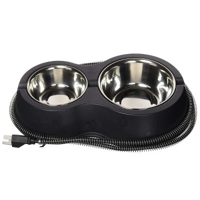 K&H Pet Products Thermo-Kitty Caf 12oz./24oz. Stainless/Black 8.5" X 14" 30W 1 K&H Pet Products Thermo-Kitty Caf 12oz./24oz. Stainless/Black 8.5" X 14" 30W
