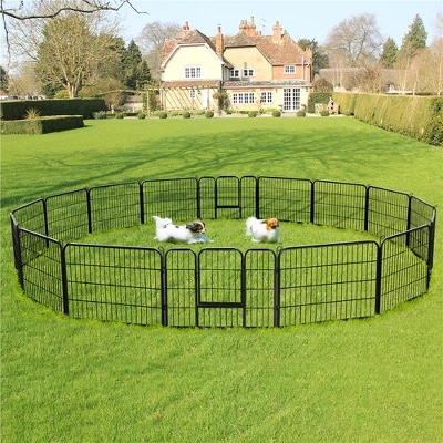 Yaheetech 24"H 16-Panel Large Dog Playpen For Outdoor Indoor 1 Yaheetech 24"H 16-Panel Large Dog Playpen For Outdoor Indoor