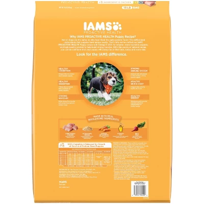 IAMS Proactive Health Chicken & Whole Grains Recipe Puppy Premium Dry Dog Food 2 IAMS Proactive Health Chicken & Whole Grains Recipe Puppy Premium Dry Dog Food - Image 2