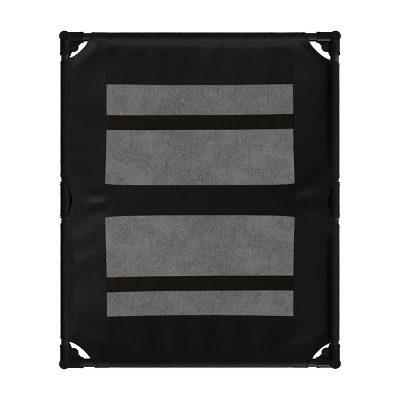 Elevated Dog Bed - 36x30-Inch Portable Pet Bed With Non-Slip Feet - Indoor/Outdoor Dog Cot Or Puppy Bed For Pets Up To 80lbs By PETMAKER (Black) 3 Elevated Dog Bed - 36x30-Inch Portable Pet Bed With Non-Slip Feet - Indoor/Outdoor Dog Cot Or Puppy Bed For Pets Up To 80lbs By PETMAKER (Black) - Image 3