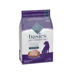 Blue Buffalo Basics Skin & Stomach Care Natural Senior Dry Dog Food With Turkey & Potato Recipe - 4lbs -PawHut Store GUEST bc5ec808 f6c9 4426 b77c 745efc21bb1f