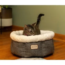 Armarkat Cozy Cat Bed In Beige And Gray C105HHS/MB -PawHut Store GUEST bd1d8c99 effe 469a 8229 a1f7611d30ca