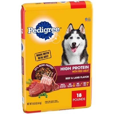 Pedigree High Protein Beef & Lamb Flavor Adult Complete & Balanced Dry Dog Food 3 Pedigree High Protein Beef & Lamb Flavor Adult Complete & Balanced Dry Dog Food - Image 3