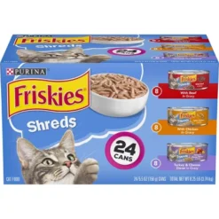 Purina Friskies Shreds Beef, Turkey, White Fish & Chicken Wet Cat Food - 5.5oz 6 Purina Friskies Shreds Beef, Turkey, White Fish & Chicken Wet Cat Food - 5.5oz -PawHut Store GUEST bdd9cfef 4176 4b65 bd36 4c540c5c21a6