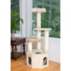 Armarkat Premium Real Wood Jackson Galaxy Approved Cat Tree, Multi Levels With Perch And Playhouse - Khaki