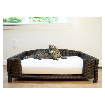 Iconic Pet Beds For Dogs And Cats - Rattan Rectangular Sofa - Black 12 Iconic Pet Beds For Dogs And Cats - Rattan Rectangular Sofa - Black - Image 12