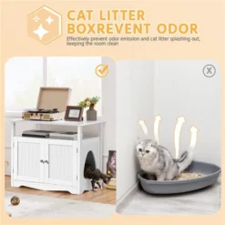 Yaheetech Pet Litter Box Enclosure With Storage Shelf 9 Yaheetech Pet Litter Box Enclosure With Storage Shelf -PawHut Store GUEST bfac3e27 5942 49c3 942a 260527711c15