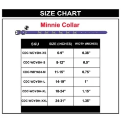 Buckle-Down Vegan Leather Dog Collar - Disney Purple With Silver Cast Minnie Mouse Bow Embellishments -PawHut Store GUEST bffa3456 92eb 4750 a1a2 71a531b28ed1