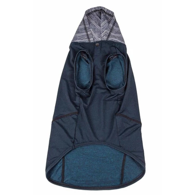 Pet Life Active Pull-Rover Premium 4-Way Stretch Two-Toned Sleeveless Hoodie Dog And Cat T-Shirt - Teal 4 Pet Life Active Pull-Rover Premium 4-Way Stretch Two-Toned Sleeveless Hoodie Dog And Cat T-Shirt - Teal - Image 4