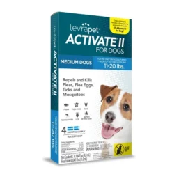 Tevra Pet Activate II Flea And Tick Treatment For Dogs - 4 Doses -PawHut Store GUEST c4ead81f c1d6 4f25 98f0 b5f153740222